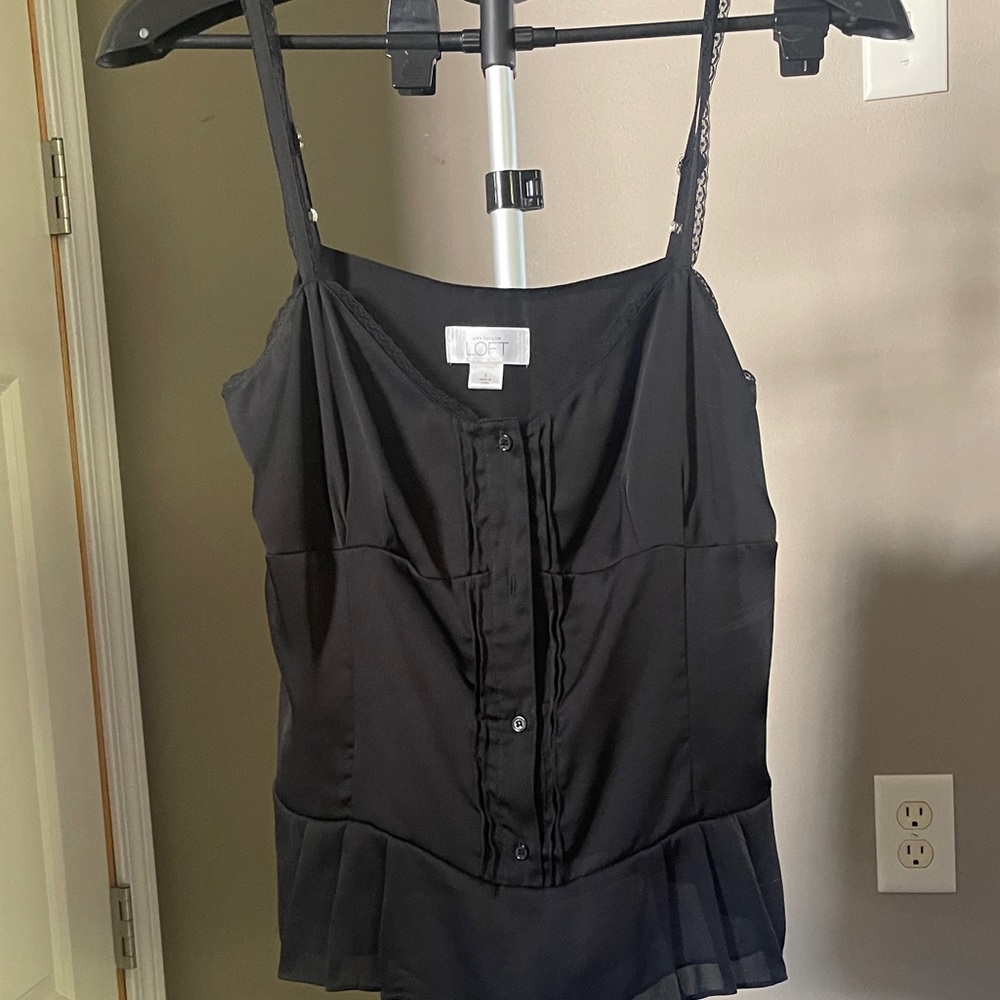 LOFT Black Camisole Top